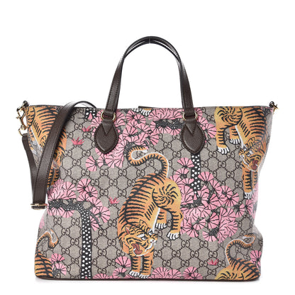 Gucci Soft GG Supreme Monogram Bengal Medium Crossbody Tote Beige Pink 1 of 8