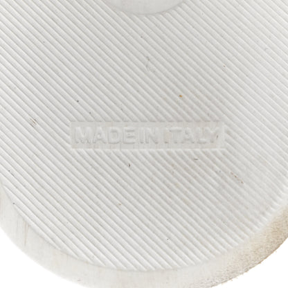 Chanel Rubber CC Flat Slide Sandals 40 White 6 of 12