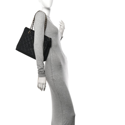 Chanel Caviar Quilted Zip Tote Black 2 of 14