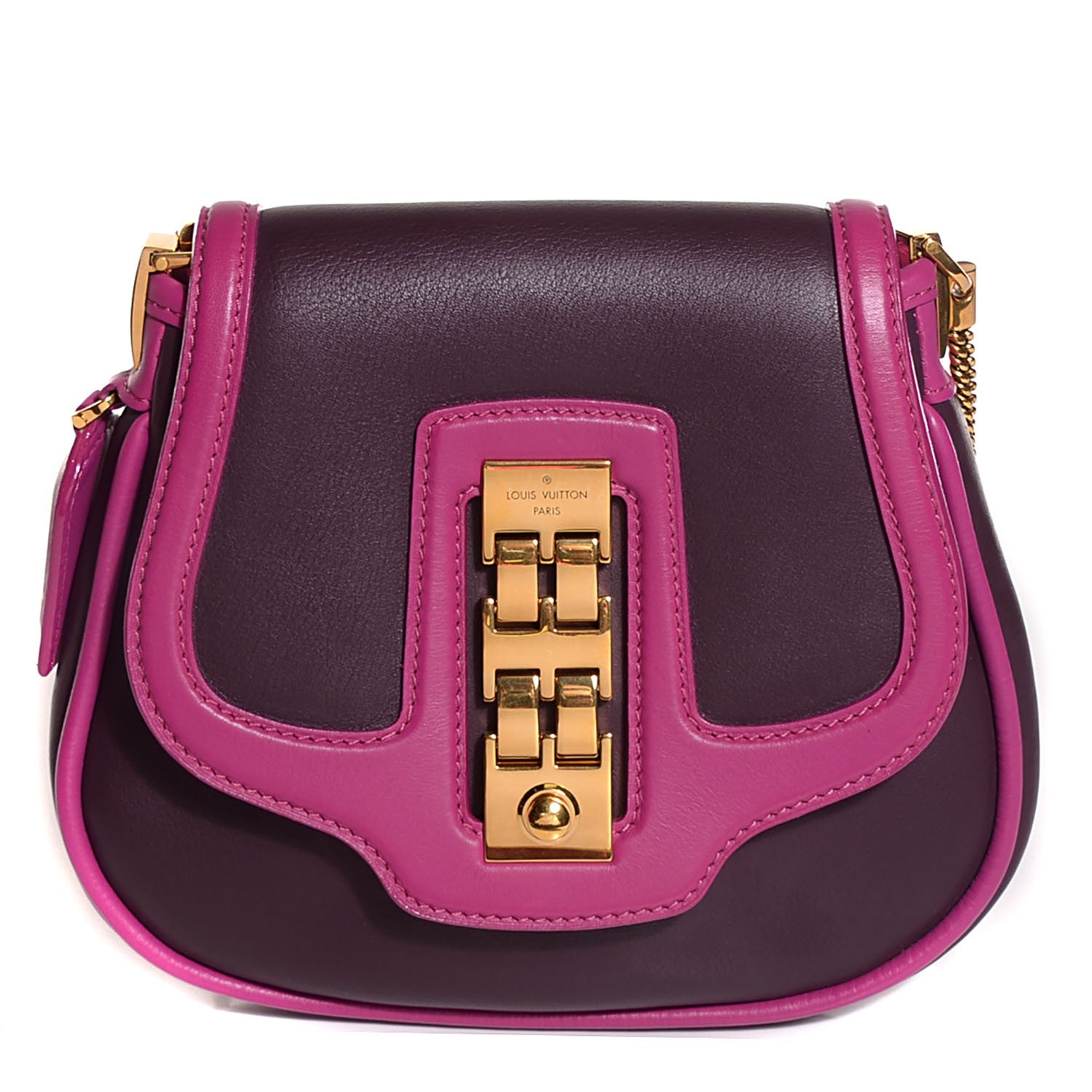 Louis Vuitton Cuir Art Deco Trapeze Prune Cyclamen 1 of 7