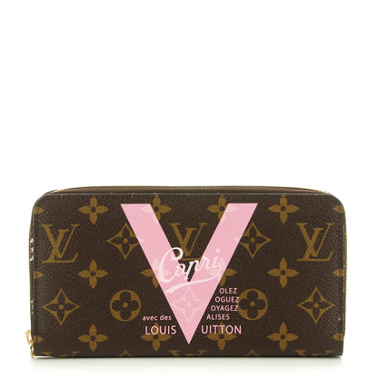 Louis Vuitton Monogram Capri V Zippy Wallet Rose Ballerine 1 of 7