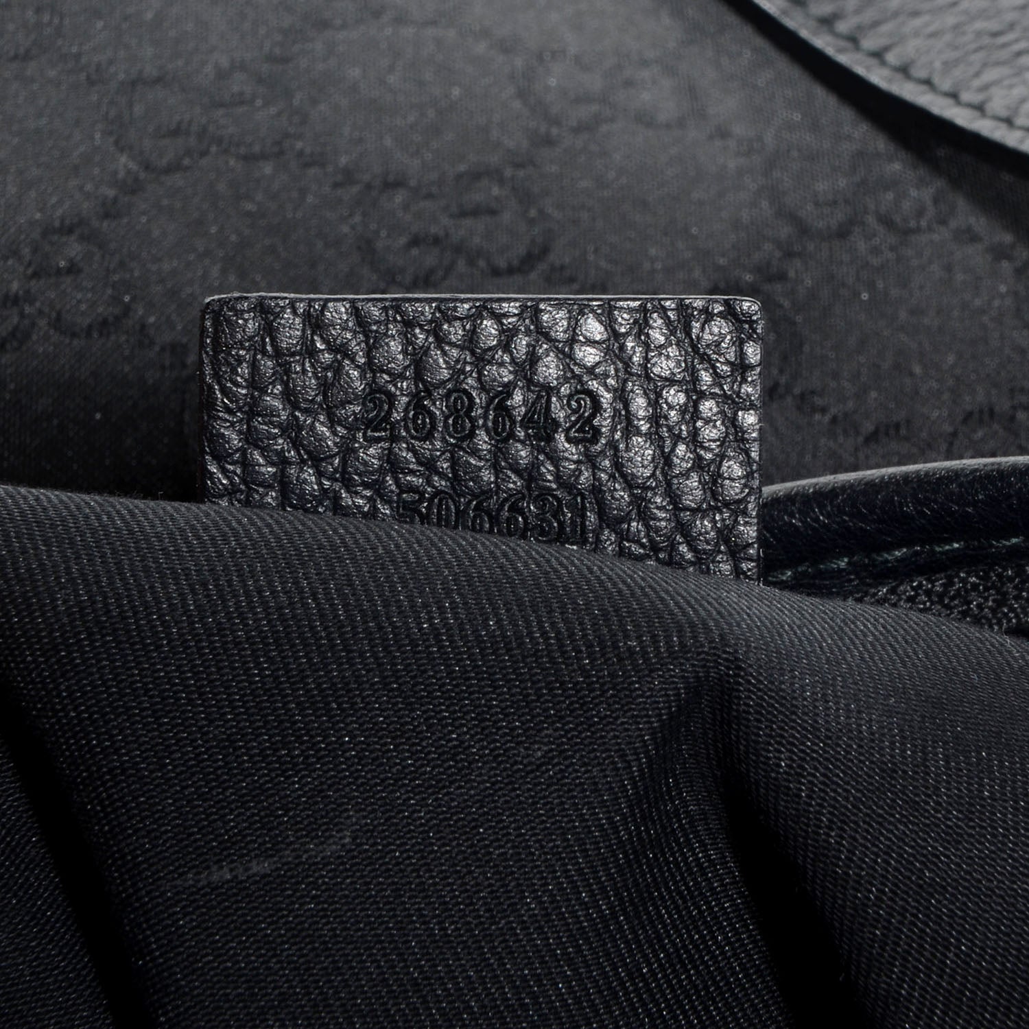 Gucci Nylon Monogram Abbey Messenger Bag Black 7 of 7