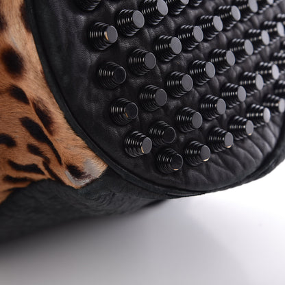 Alexander Wang Pebbled Lambskin Pony Hair Leopard Diego Bucket Bag Black Hardware 19 of 23