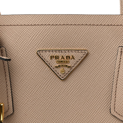Prada Saffiano Cuir Medium Double Bag Cipria 14 of 15