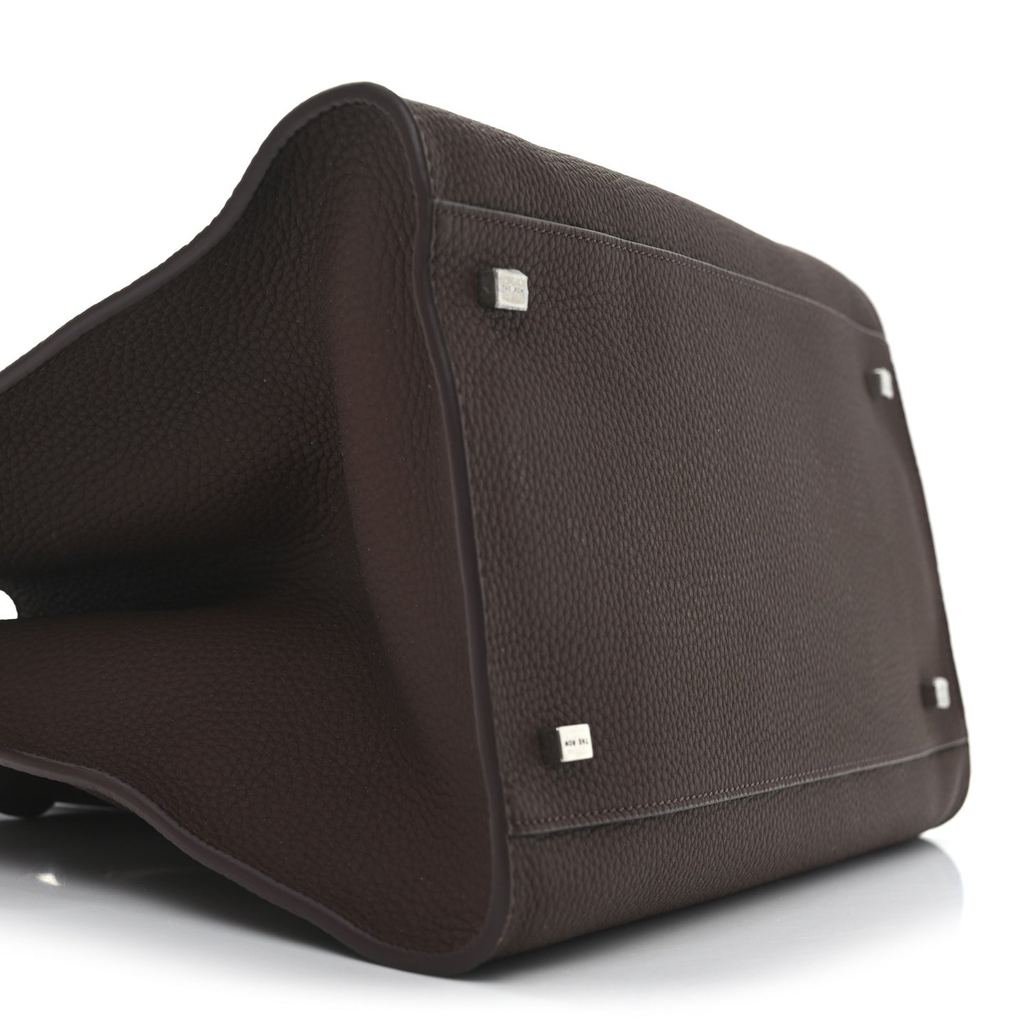 Matte Grained Calfskin Soft Margaux 12 Dark Mocha