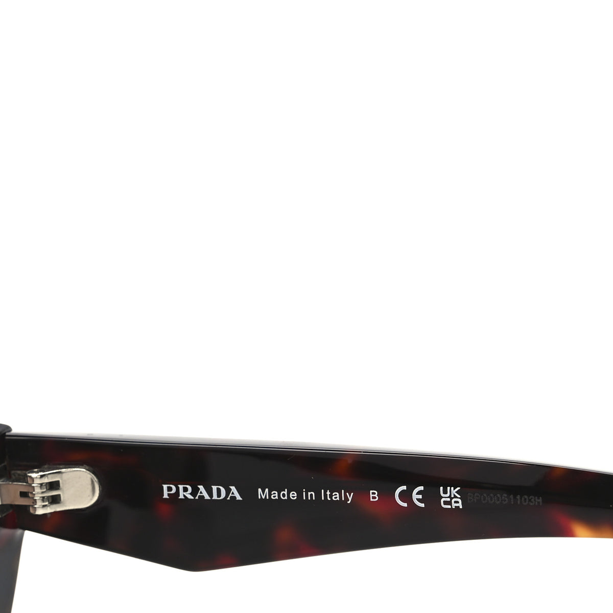 Prada Acetate Symbole Sunglasses SPR B06 Havana 6 of 8