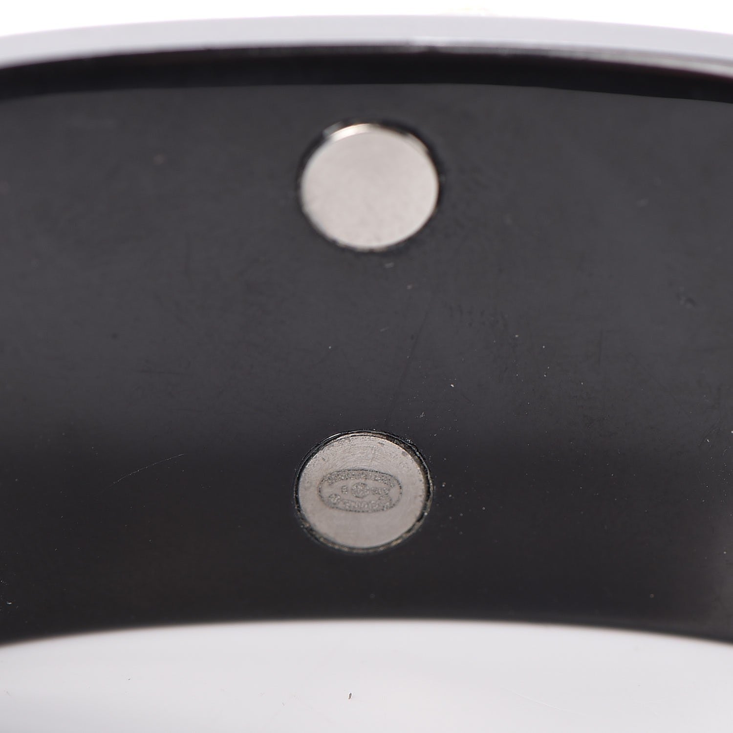 Chanel Resin Pearl CC Cuff Black 5 of 6