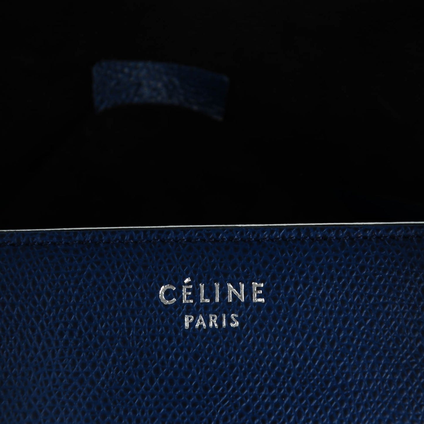 Grained Calfskin Medium Phantom Luggage Indigo