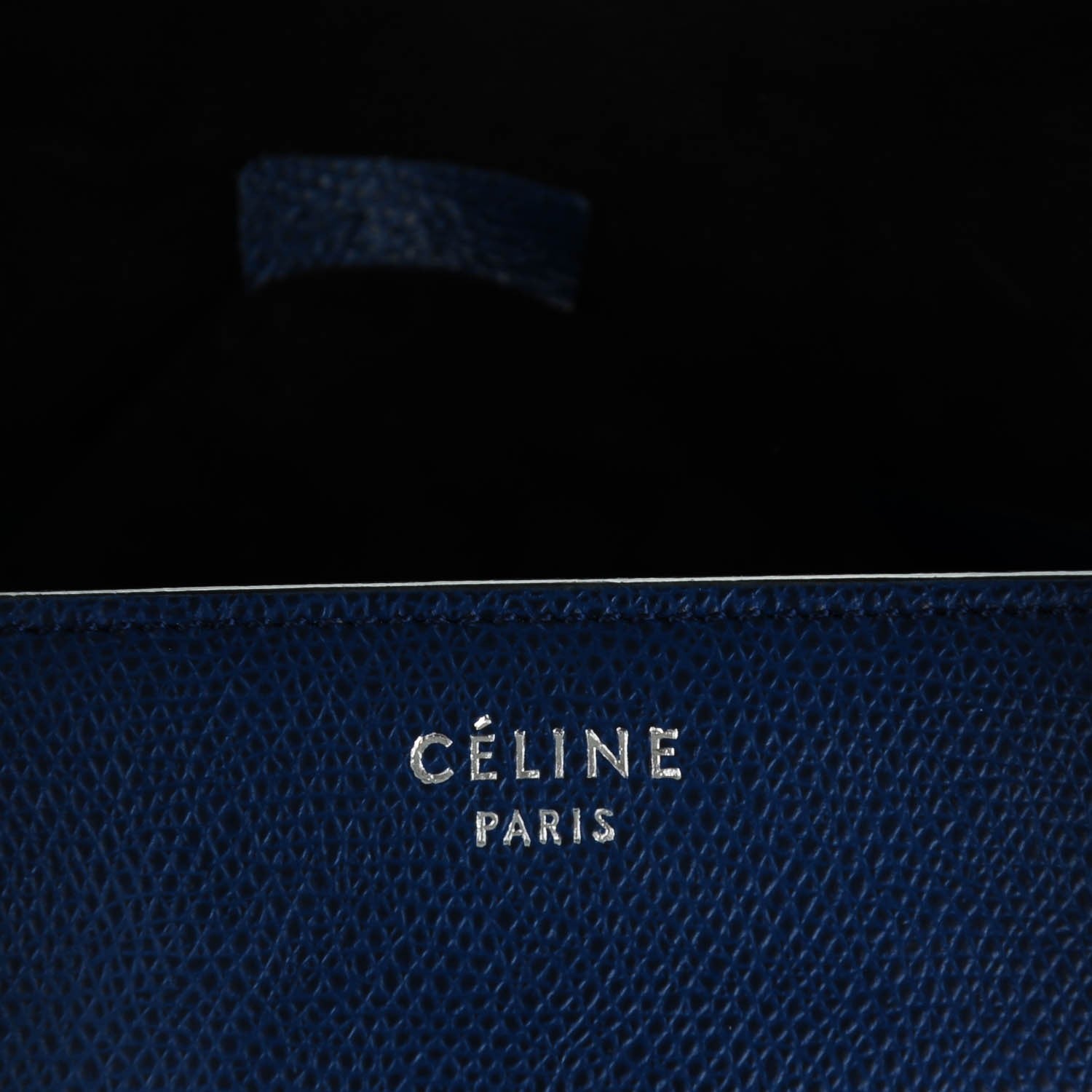 Celine Grained Calfskin Medium Phantom Luggage Indigo 9 of 9