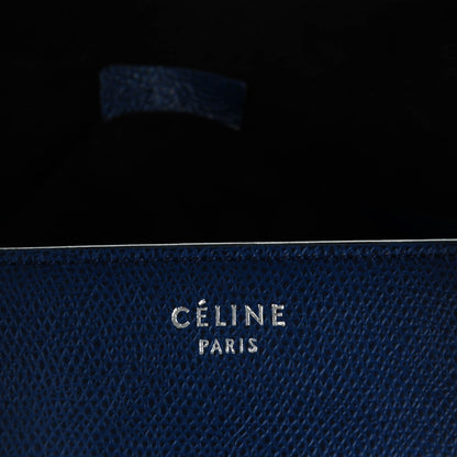 Celine Grained Calfskin Medium Phantom Luggage Indigo 9 of 9