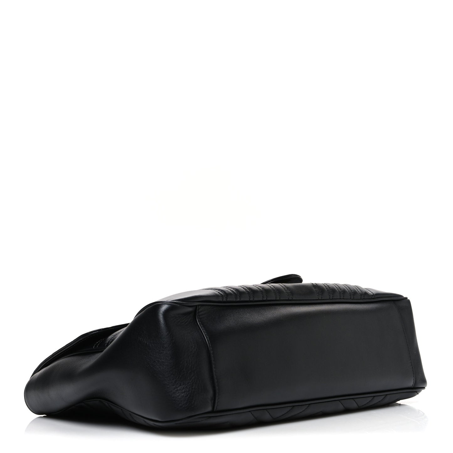 Calfskin Matelasse Large GG Marmont Shoulder Bag Black