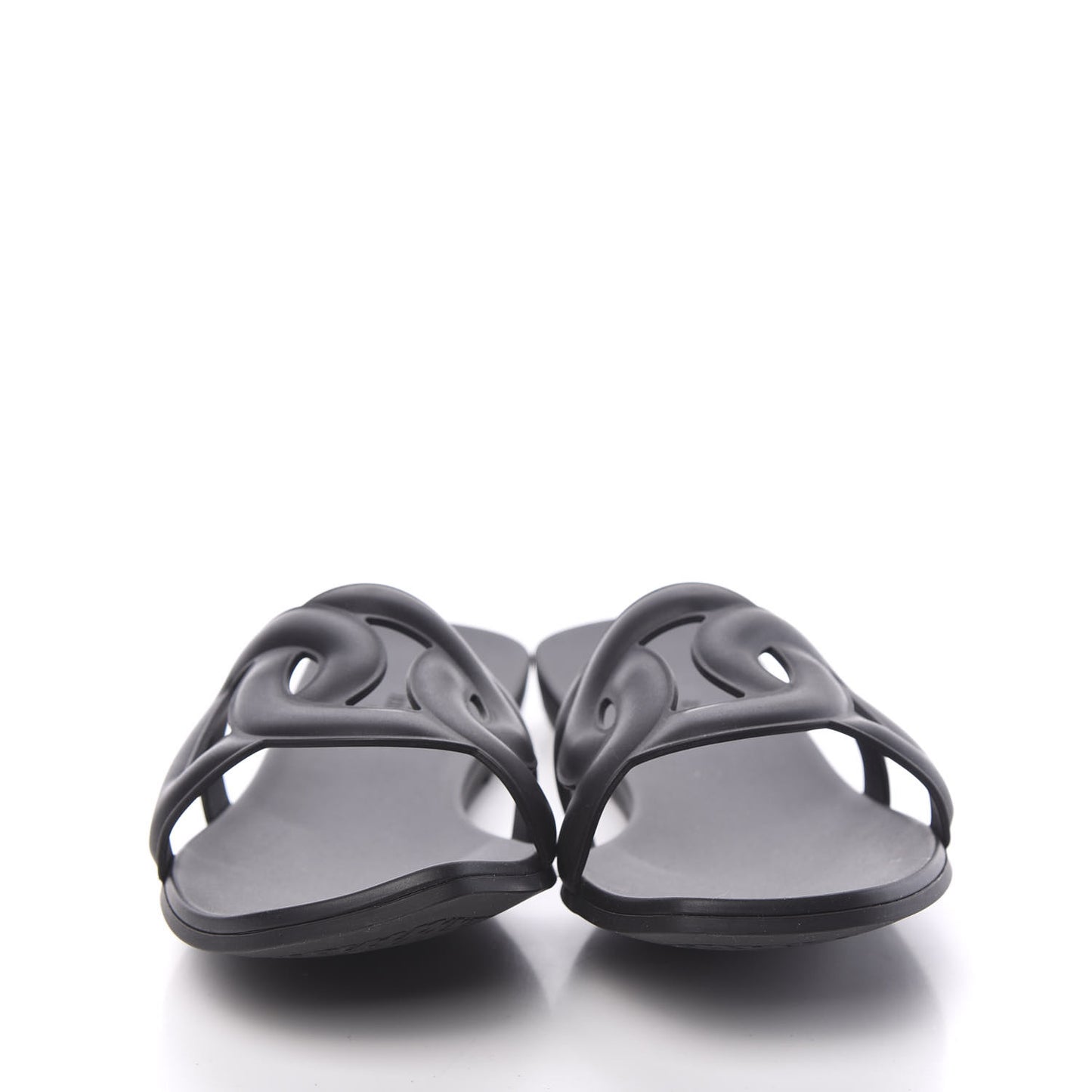 Rubber Aloha Sandals 40 Black