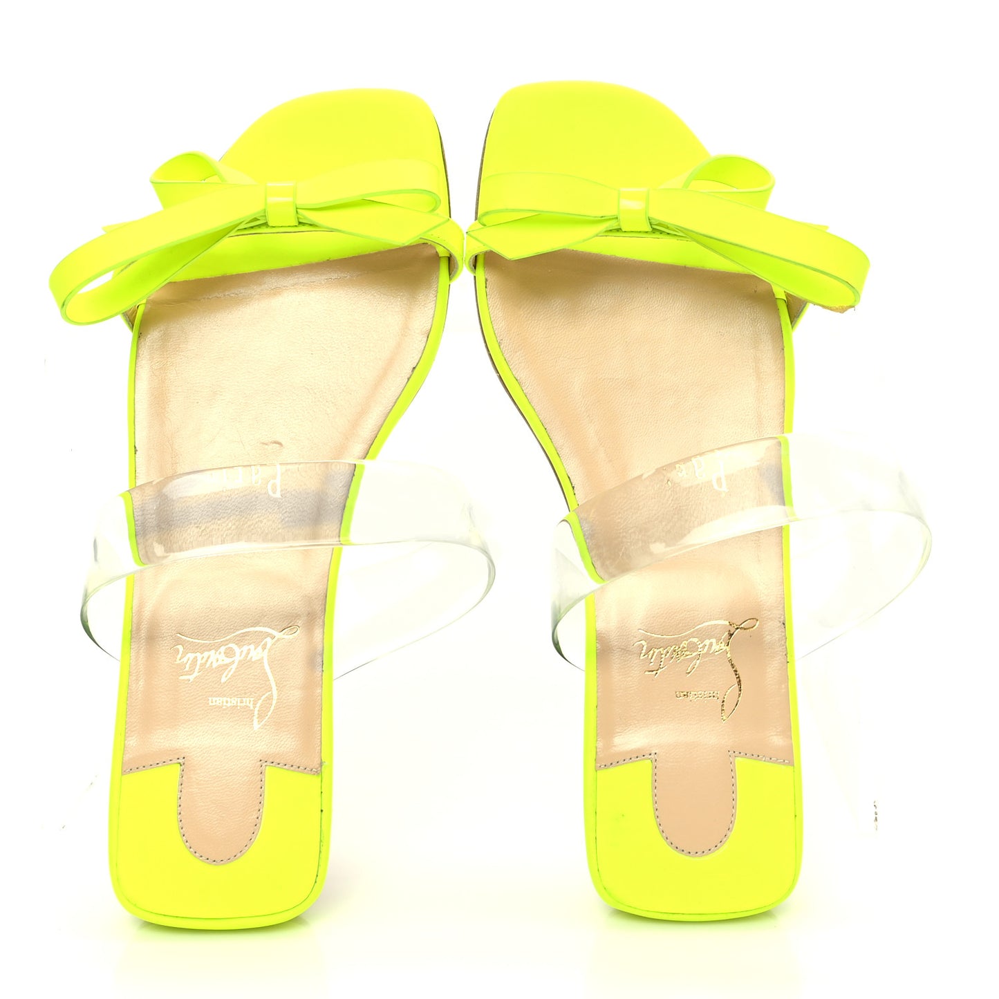Calfskin Patent PVC Just Nodo Flat 35 Sulfure