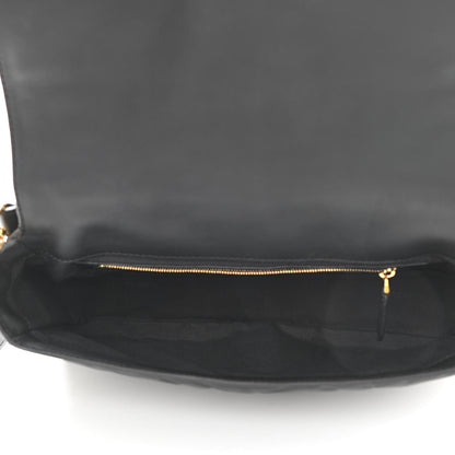 Fendi Nappa FF 1974 Embossed Baguette Black 5 of 10