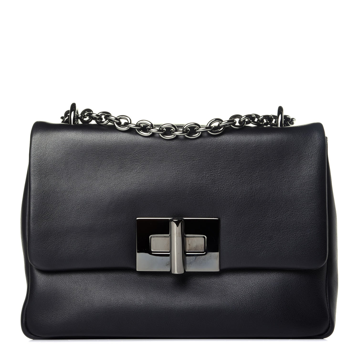 Tom Ford Calfskin Large Natalia Chain Bag Black 1 of 9