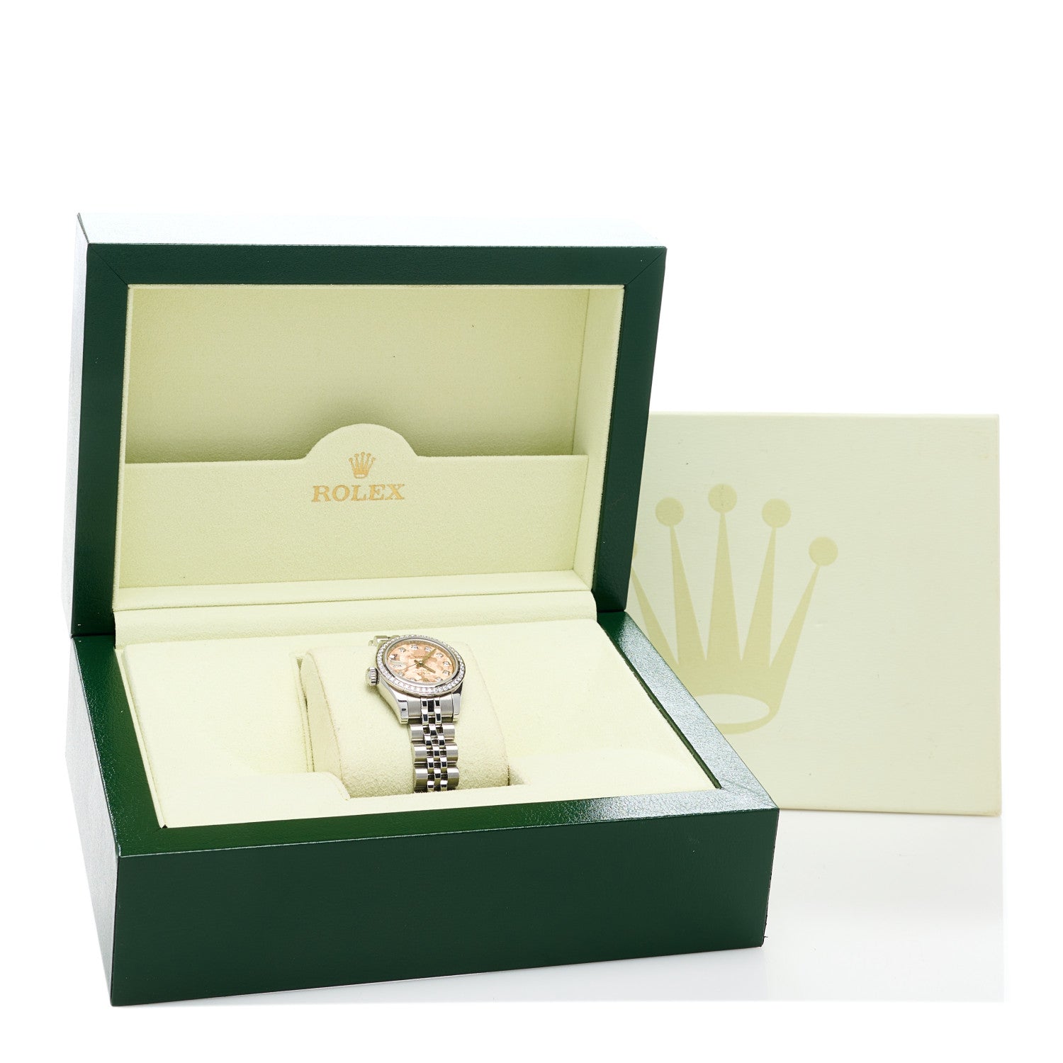 Rolex Stainless Steel 18K White Gold Diamond 26mm Oyster Perpetual Datejust Watch Datejust Watch Pink Gold Crystal 179384 5 of 5