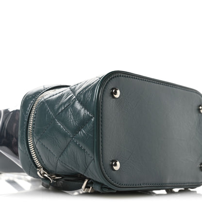 Chanel Crumpled Calfskin PVC Quilted Backpack Green 9 of 10