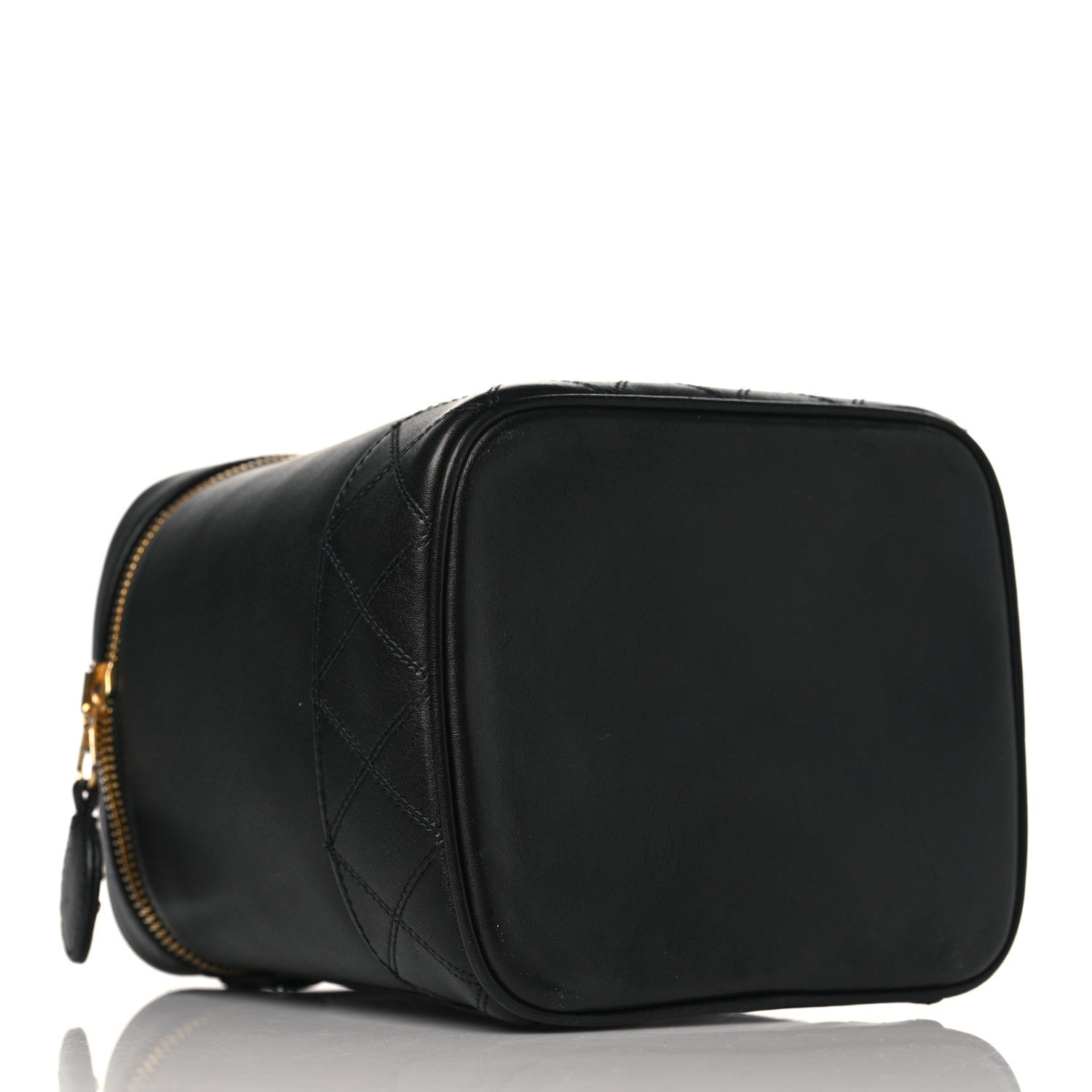 Chanel Lambskin Vanity Cosmetic Case Black 4 of 11