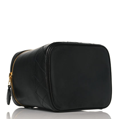 Chanel Lambskin Vanity Cosmetic Case Black 4 of 11