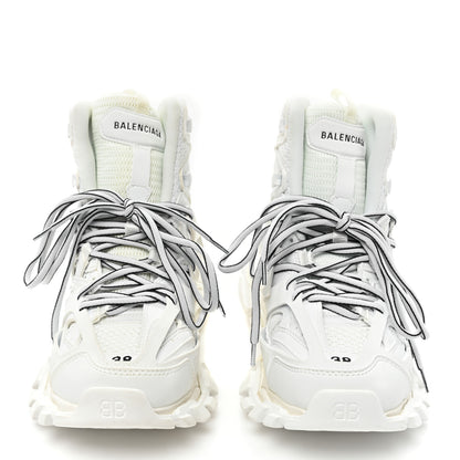 Balenciaga Mesh Nylon Womens Track Hike Sneakers 38 White 2 of 9