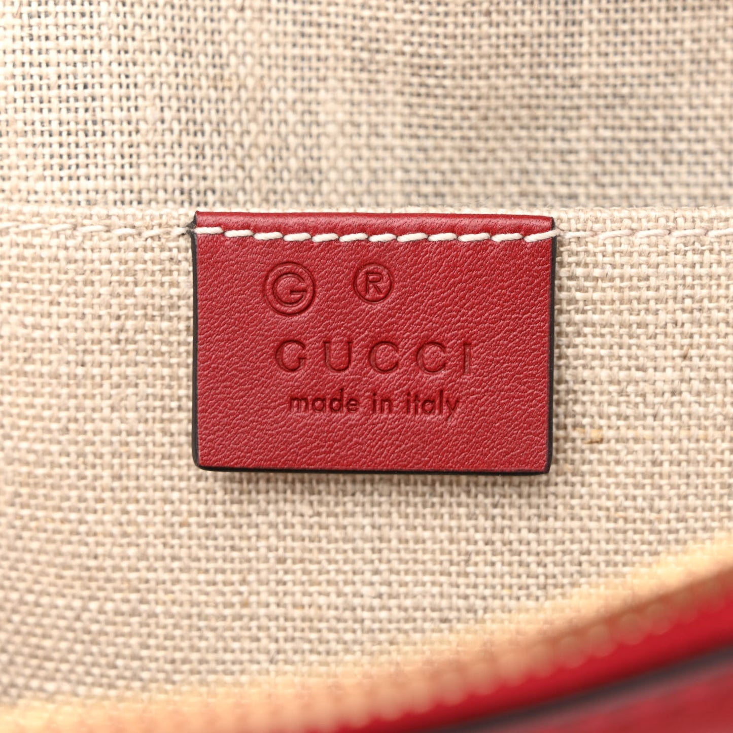 Soft Microguccissima Mini Dome Bag Rosso