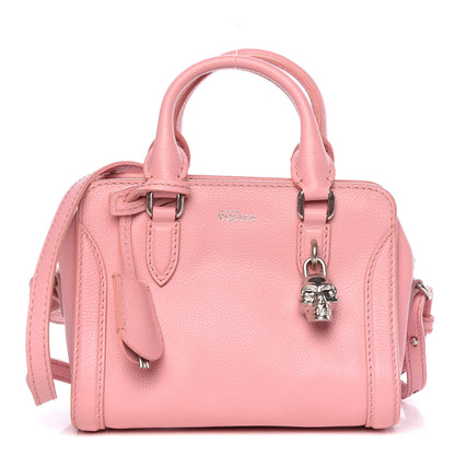 Alexander McQueen Pebbled Calfskin Mini Padlock Geisha Pink 1 of 9