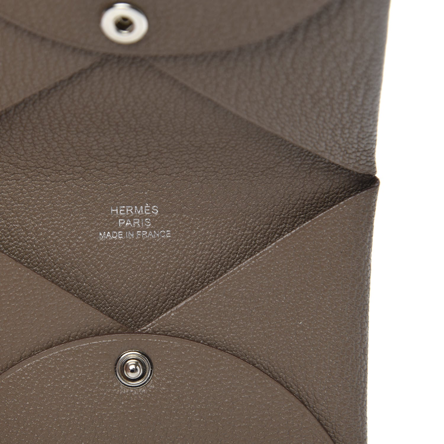 Hermes Chevre Mysore Calvi Card Case Etoupe 6 of 7