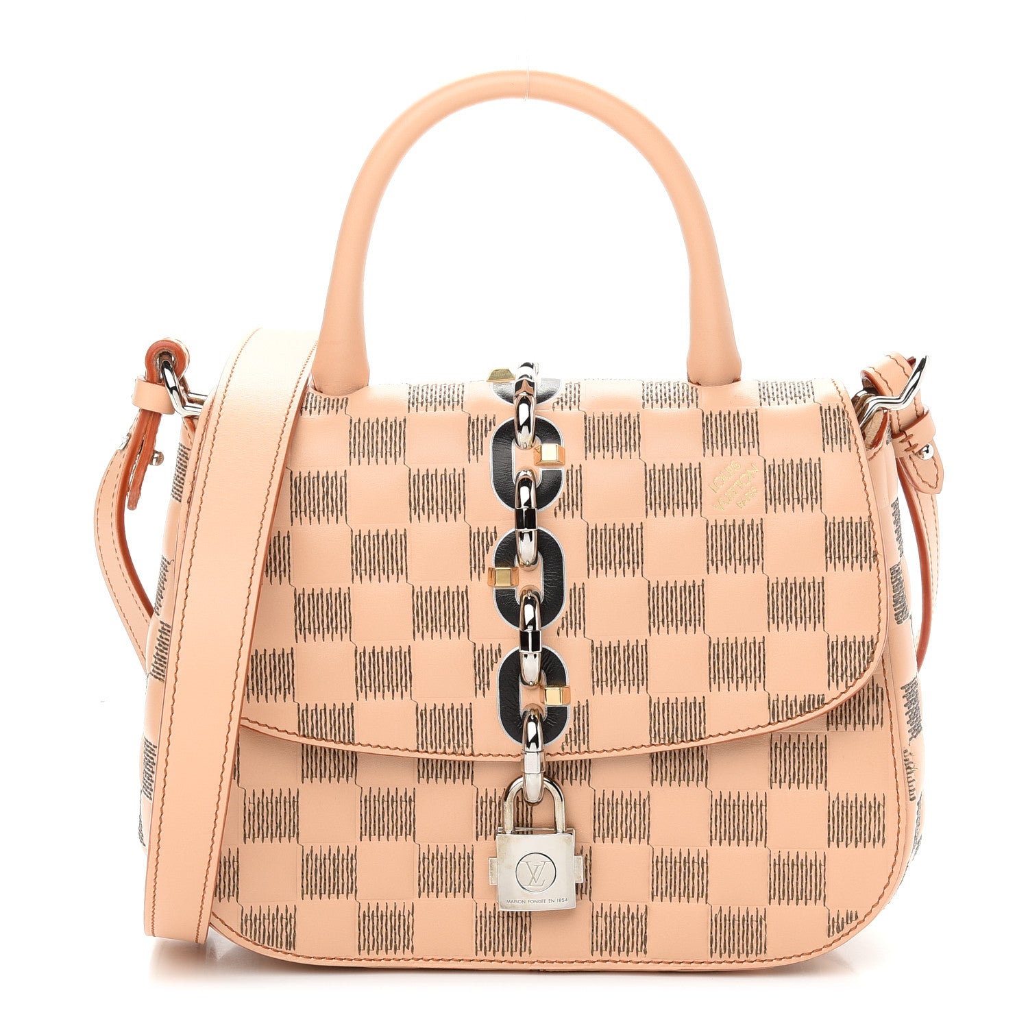 Louis Vuitton Damier Matel Chain It Bag PM 1 of 12