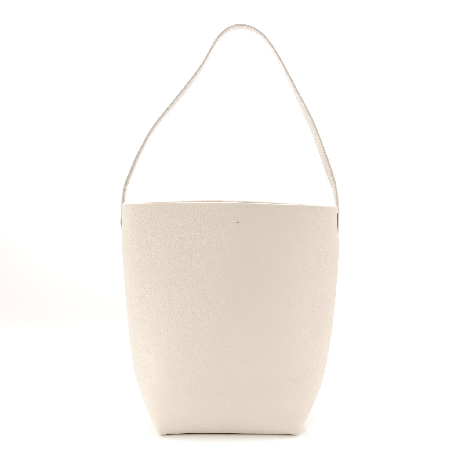 The Row Grained Calfskin Medium N/S Park Tote Ivory 1 of 9