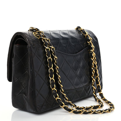 Chanel Lambskin Quilted Medium Double Flap Black 3 of 14