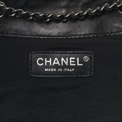 Chanel Lambskin Quilted Western Baluchon Fringe Bag Black 6 of 9