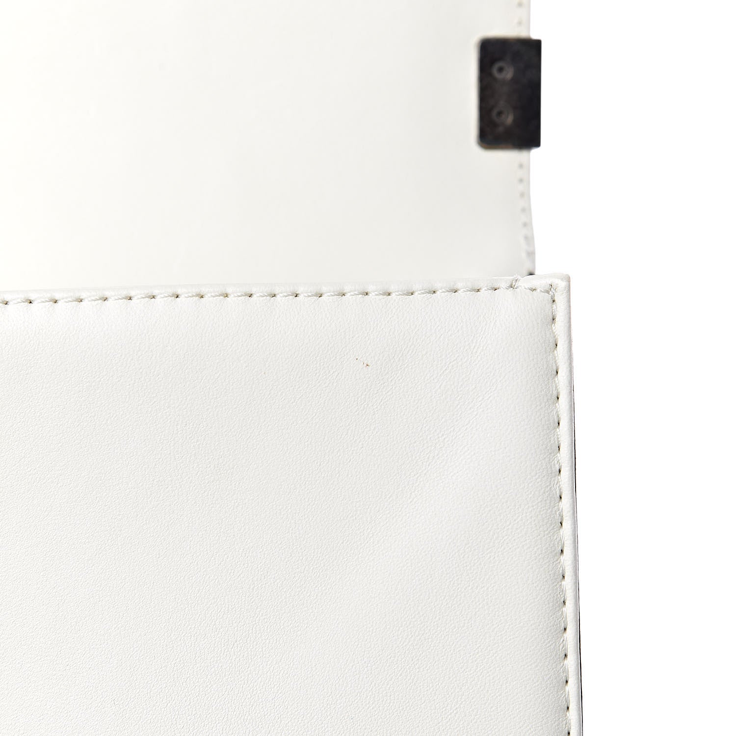 Chanel Lambskin Quilted Medium Boy Flap Black White 15 of 16