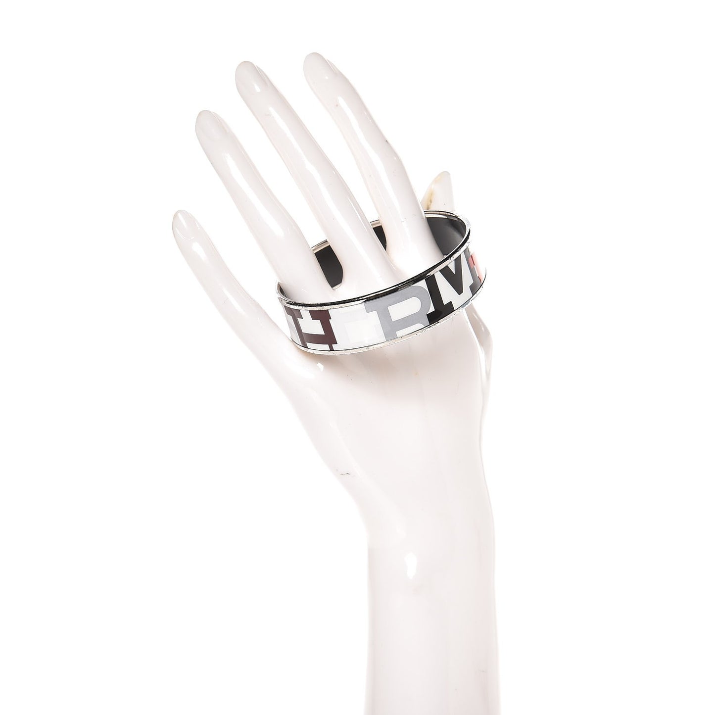 Enamel Printed Wide Capitales Bracelet 62