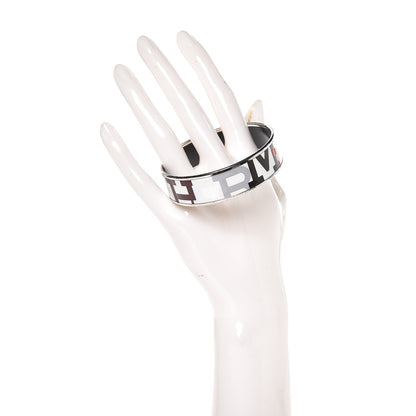 Hermes Enamel Printed Wide Capitales Bracelet 62 2 of 4