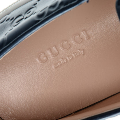 Gucci Guccissima Dublin Slip On Sneakers 37 Blue 8 of 8