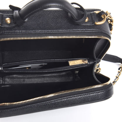 Chanel Caviar Quilted Medium CC Filigree Vanity Case Black 5 of 8