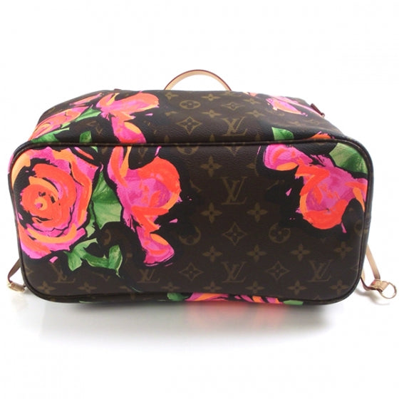 Louis Vuitton Monogram Roses Neverfull MM 4 of 8