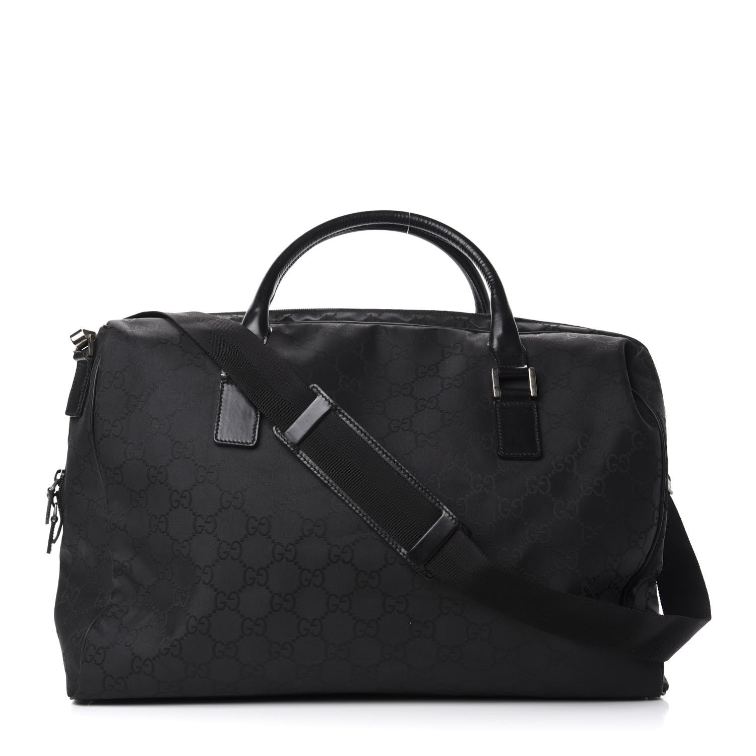 Gucci Nylon Monogram Large Duffle Bag Black 1 of 11