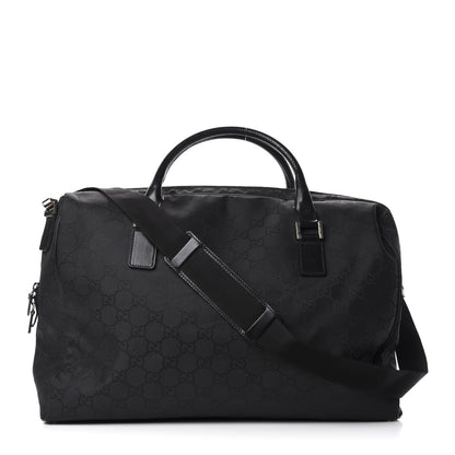 Gucci Nylon Monogram Large Duffle Bag Black 1 of 11