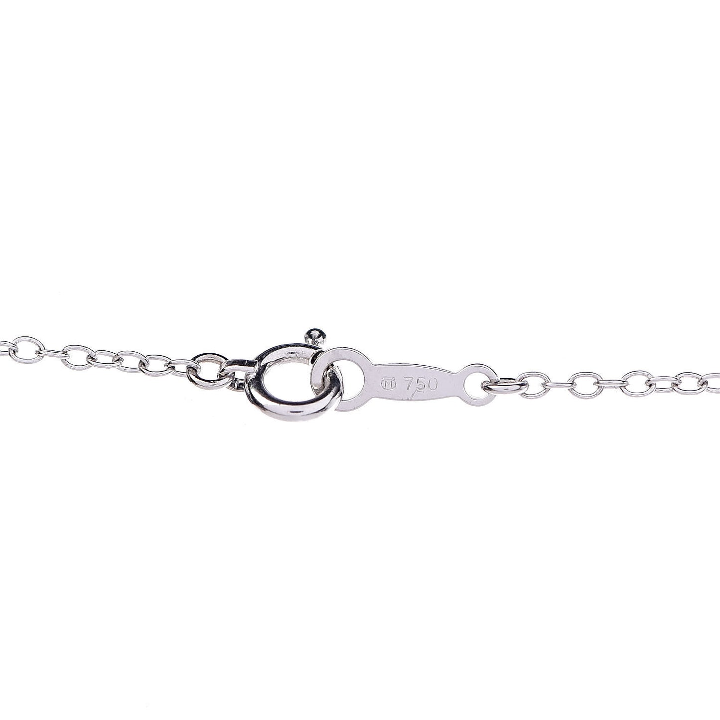 18K White Gold Akoya Pearl 5.5mm Station Necklace