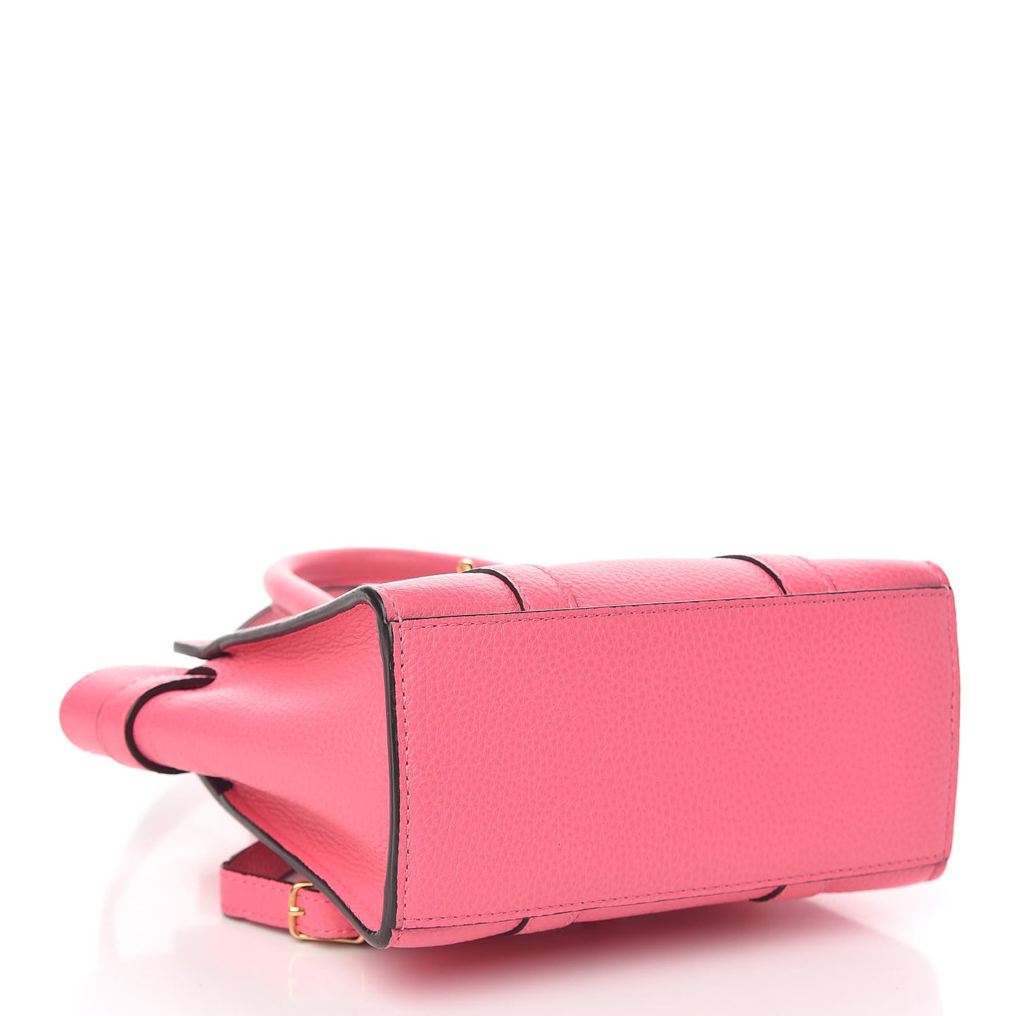 Small Classic Grain Micro Zipped Bayswater Fluoro Pink