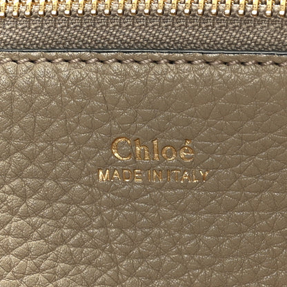 Chloe Grained Calfskin Large Charlotte Tote Motty Grey White 6 of 9