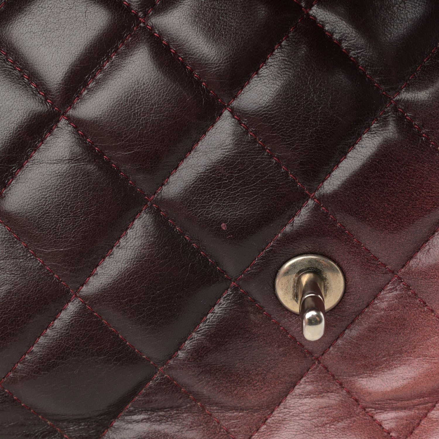 Chanel Lambskin Degrade Quilted Jumbo Single Flap Red 14 of 18