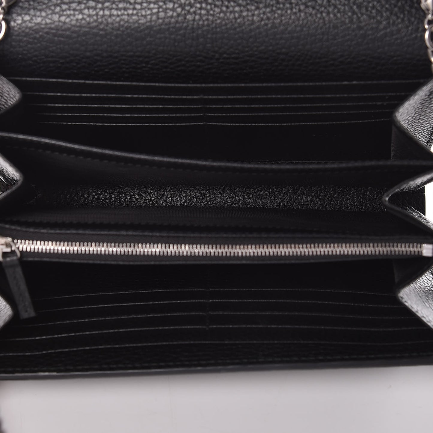 Calfskin Mini Dionysus Chain Wallet Black