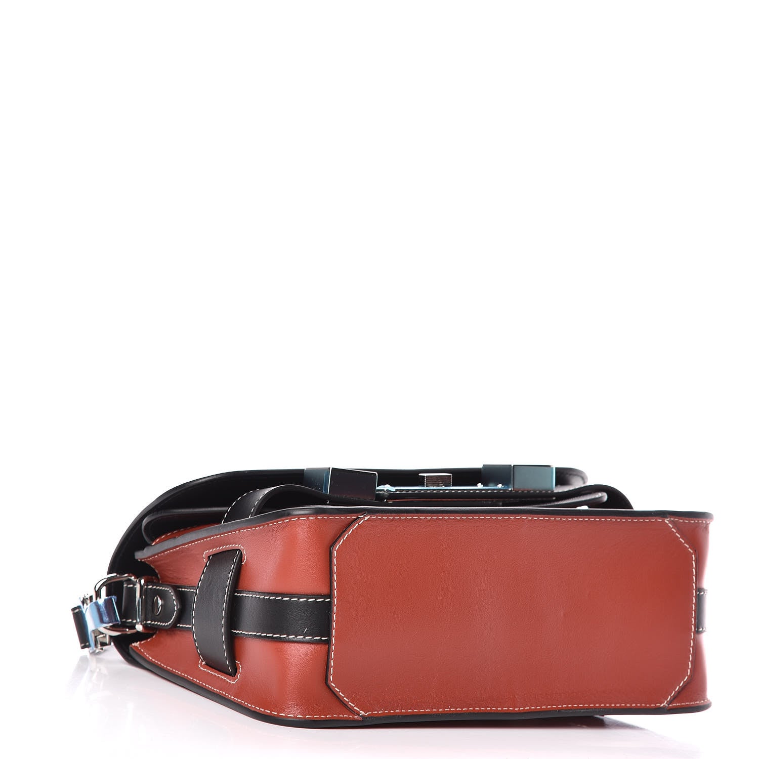 Proenza Schouler Mixed Calfskin Mini PS11 Classic Shoulder Bag Black Rust 4 of 9