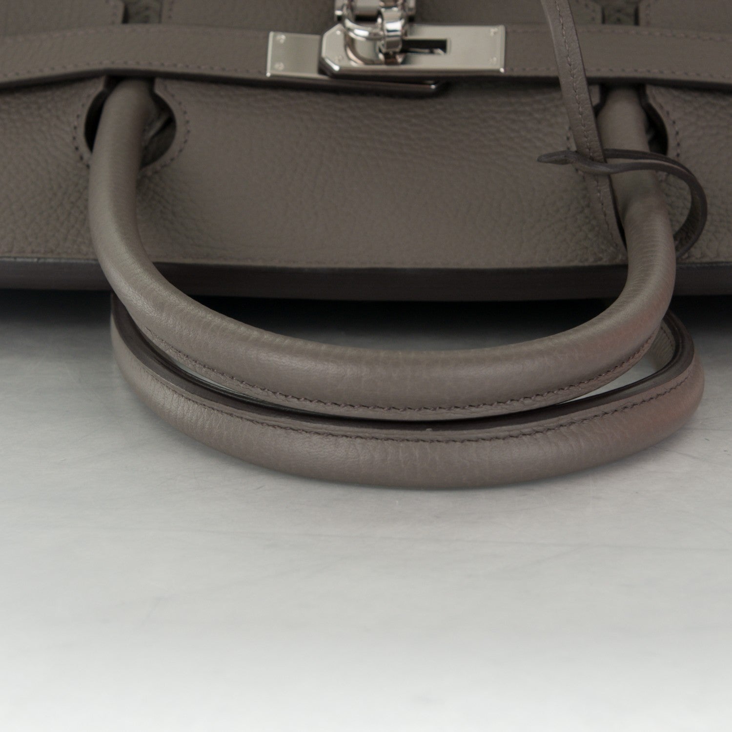 Hermes Taurillon Clemence Birkin 40 Etain 7 of 26