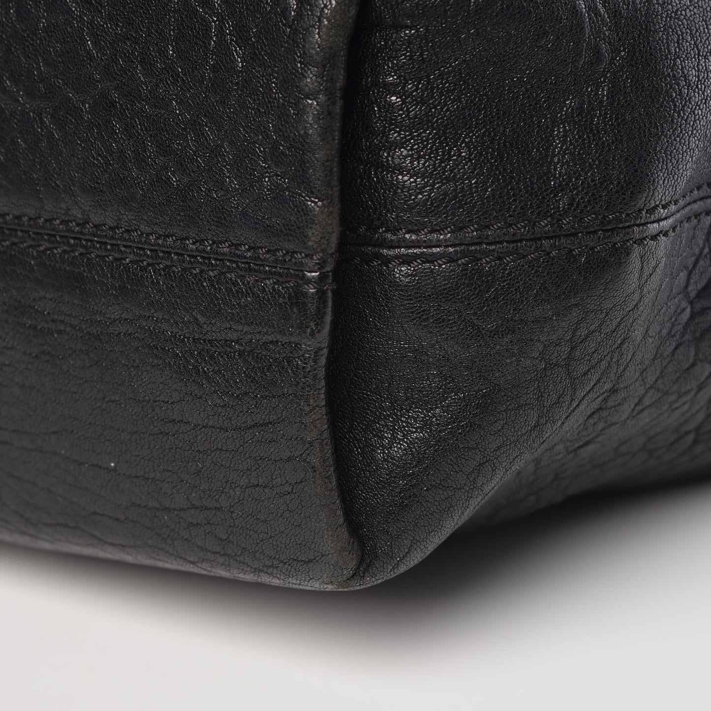 Nappa Patent B Buckle Hobo Black