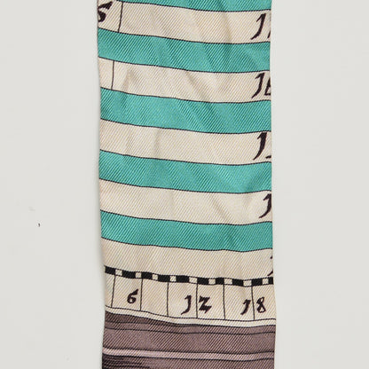 Hermes Silk Astrologie Twilly Rouge Grey Vert 6 of 6