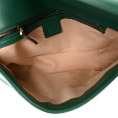 Gucci Calfskin Matelasse Small GG Marmont Shoulder Bag Emerald Green 5 of 10