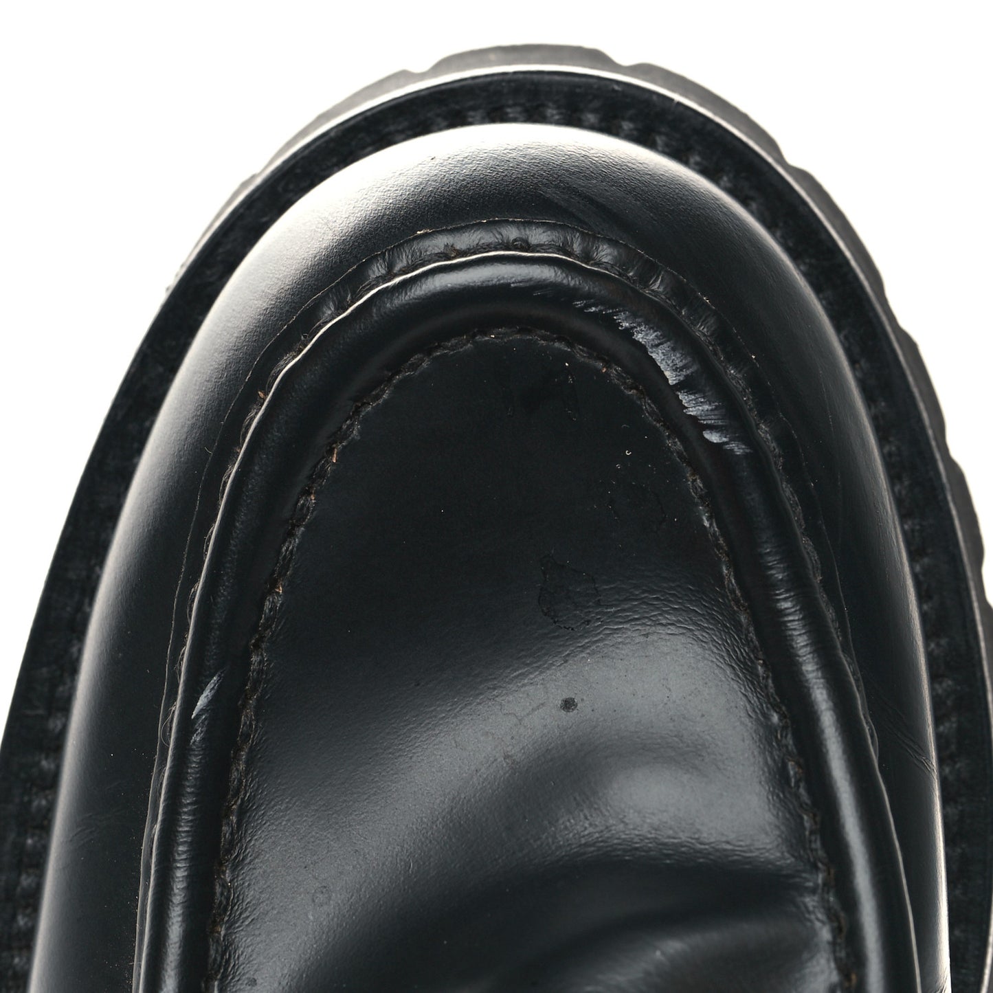 Cordovan Lux Womens Harald Horsebit 25mm Platform Loafers 38 Black